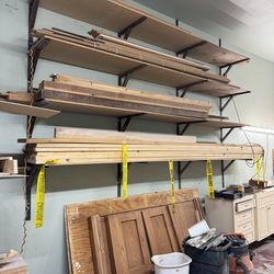 Lumber rack with lumber