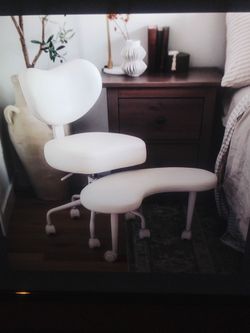 New Meditation desk chair with swivel foot rest multi sitting styles with lumbar support & adjustable height