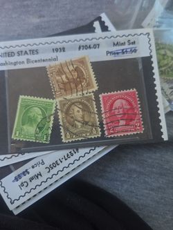 Set of rear antique stamps