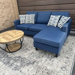 Blue Reversible Sectional
