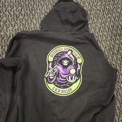 Baseball lifestyle black hoodie