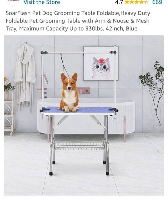 PET DOG GROOMING TABLE  (NEW)