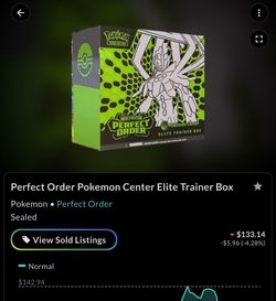 Perfect Order Pokemon Center Elite Trainer Box