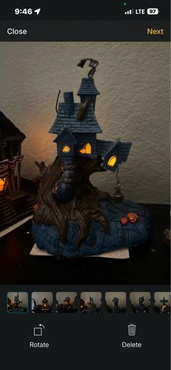 NIGHTMARE BEFORE CHRISTMAS LIGHTED VILLAGE