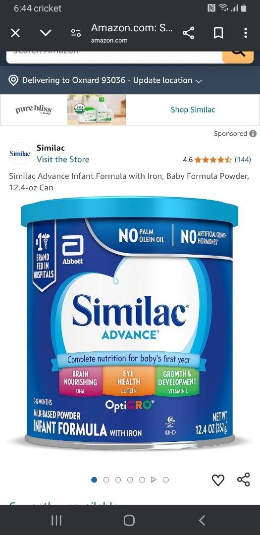 Leche Similac Azul