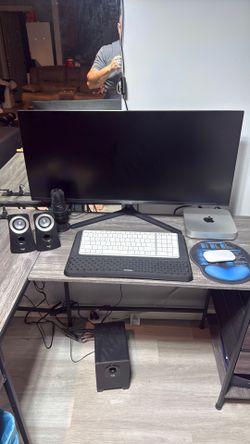 Desktop Setup Bundle – Apple M1 Mac Mini & 34" UltraWide Monitor + Premium Audio & Accessories 🔥