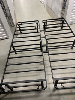 Metal bed frame full/2 twin size