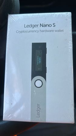 Ledger Nano S Crypto Hardware Wallet