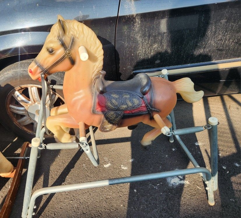 Antique Spring Rocking Horse