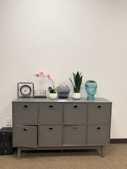 Grey office dresser