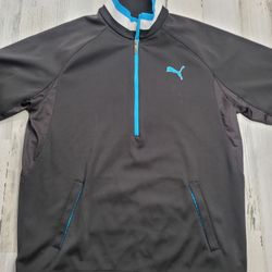 Puma Cell Half Zip USP Wind Athletic Short Sleeve Golf Pullover Men's Size M