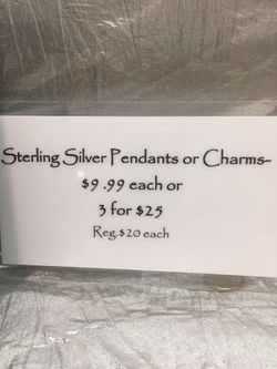 STERLING SILVER CHARMS