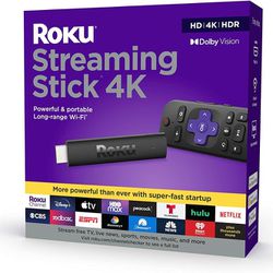 Roku Streaming Stick 4K/HDR/Dolby Vision Streaming Device with Roku Voice Remote
