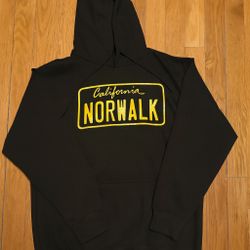 🔥 Norwalk California Hoodie – Black & Yellow Streetwear Style