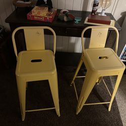 Yellow Bar Stools 