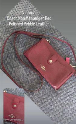 Vintage Coach Noa Messenger Red