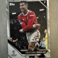 Cristian Ronaldo Manchester United 21-22 Champions League Topps Card