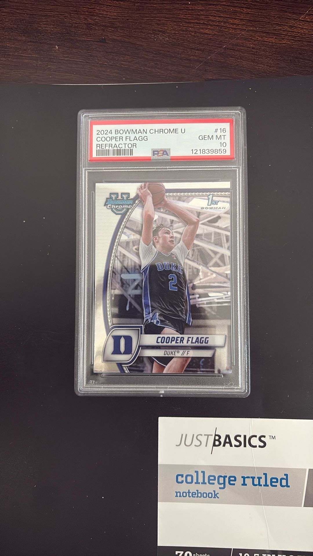 2024 Bowman chrome Cooper Flagg PSA 10