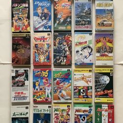 22 Nintendo Super Famicom games + controller