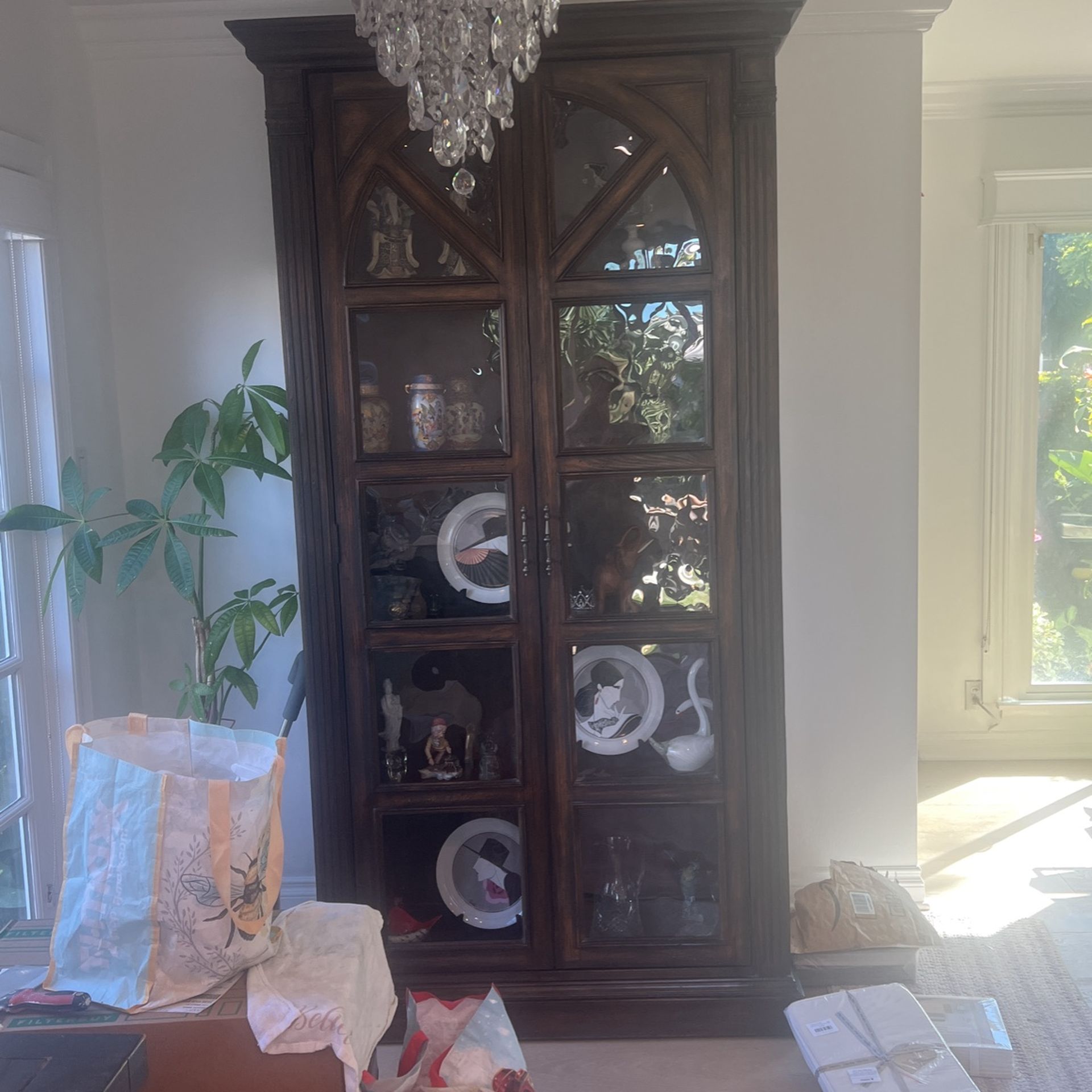 ; Antique Looking Gorgeous Armor 89 Inches Tall ; 26 Deep; 43 Wide