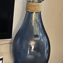Vidrios San Miguel Large Blue Vase