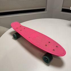 Pink Penny Board with Blue Wheels! 