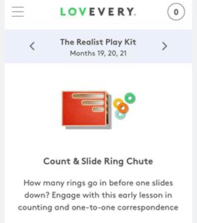 Lovevery Count and Slide Ring chute