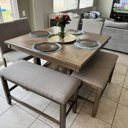 Tall Wooden Dining Set Fit For 8 $400 OBO 