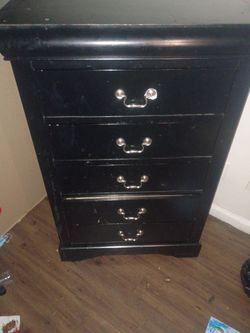 nice black dresser