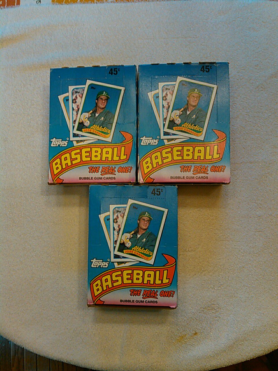 1989 Topps baseball bubble baseball cards