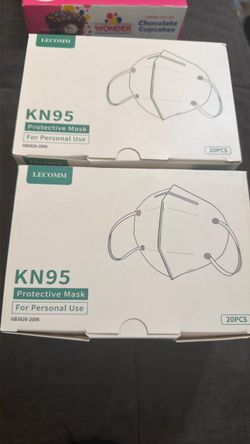 Lecomm KN95 Protective Masks – 2 Boxes of 20pc each