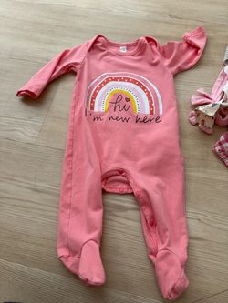 Pink Baby Footed Sleeper Romper