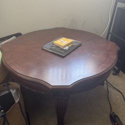 Vintage Round Real Wood Coffee Table