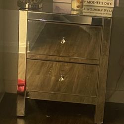 Glass Night Stand 