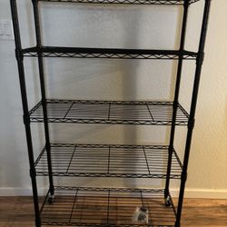 Seville Heavy Duty Commercial Grade 5 Tier Wire Shelf Storage Rack With Wheels