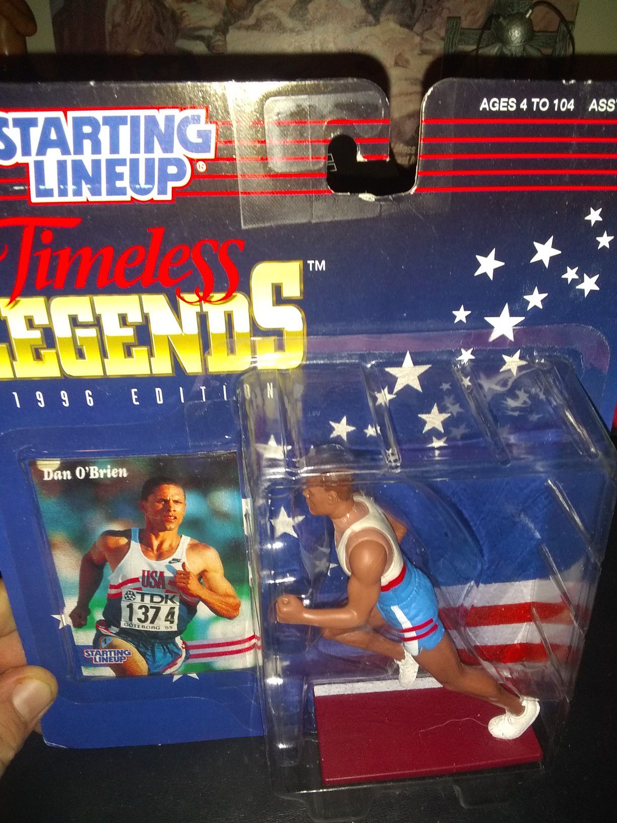 Brand New Starting Lineup Timeless Legends 1996 Edition Dan O Brian Action Figure
