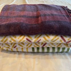 Nice Throw Blankets. 3 For $10.00
