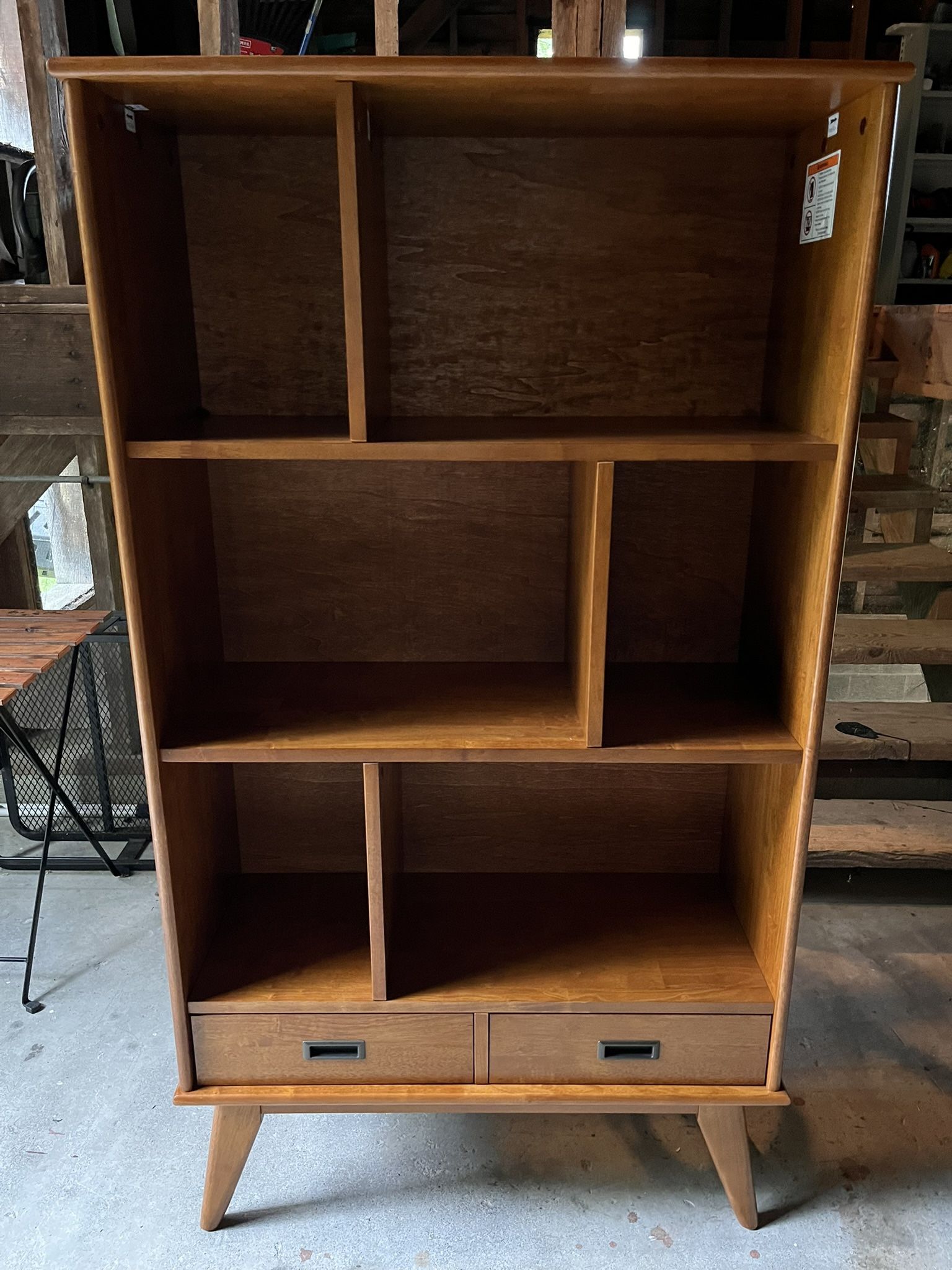 Midcentury Modern Bookcase Solid Wood