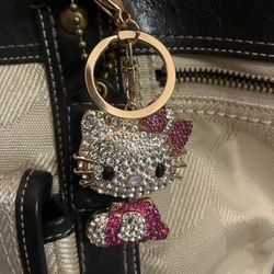 Hello Kitty Bag Charm Keychain New