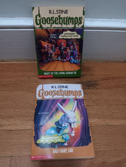 A Pair Of 1996 Goosebumps Books Number 40: (Night Of The Living Dummy III) And 41: (Bad Hare Day)