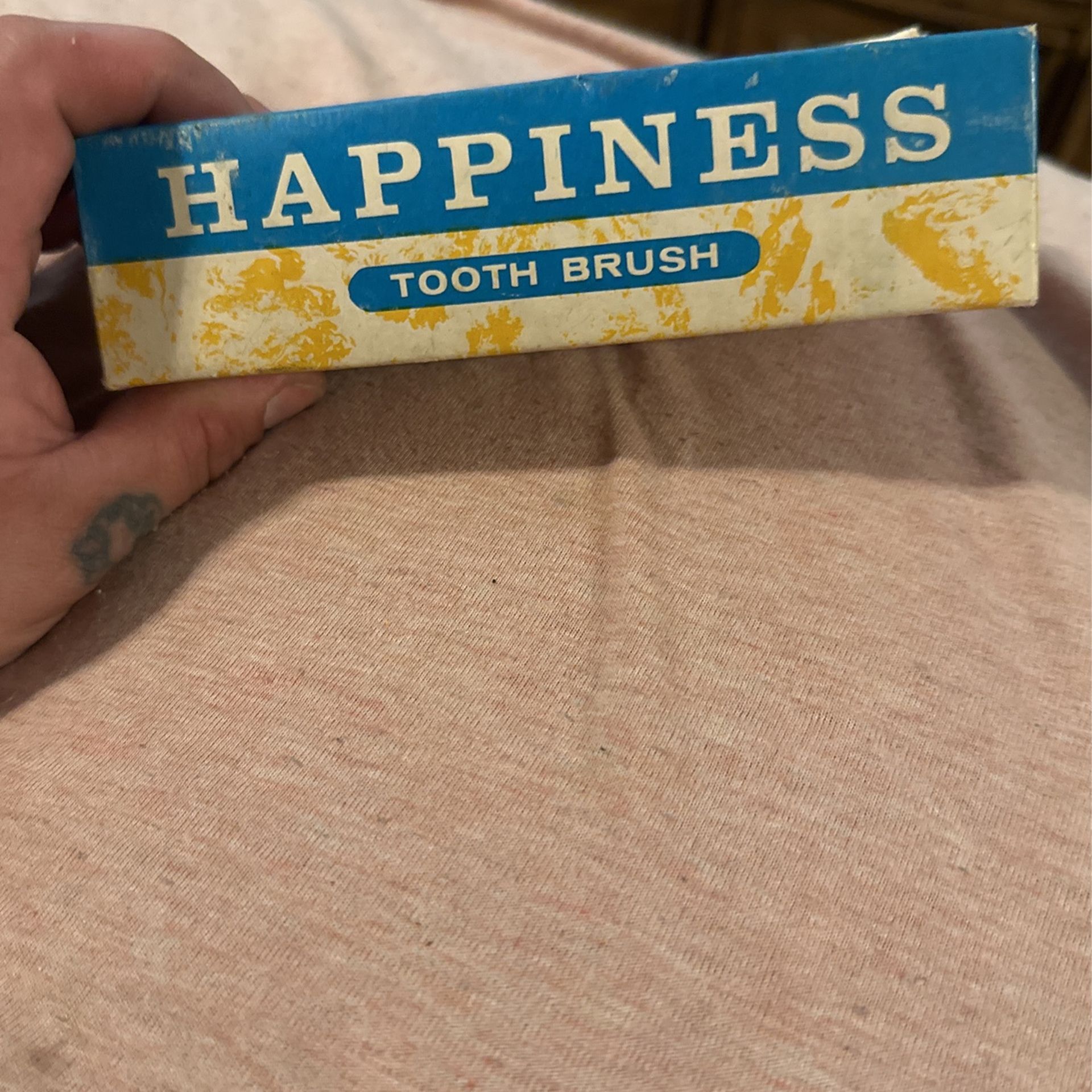 Vintage Happiness Gum Massager Boob Toothbrush Novelty Gag Gift Adult Gift Fun
