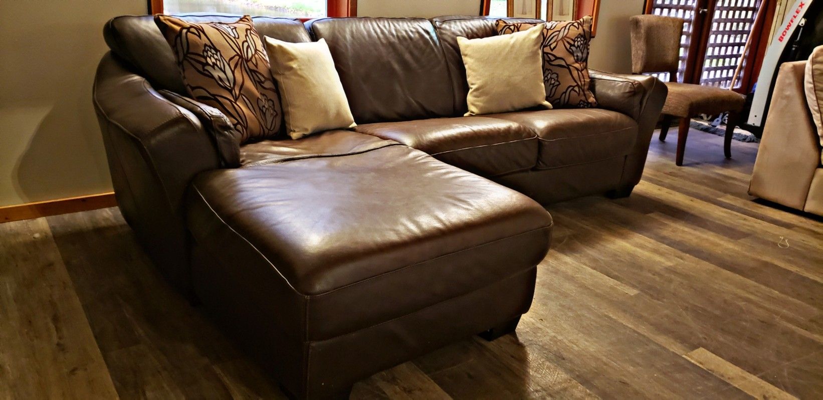 Italian leather 2pc sectional