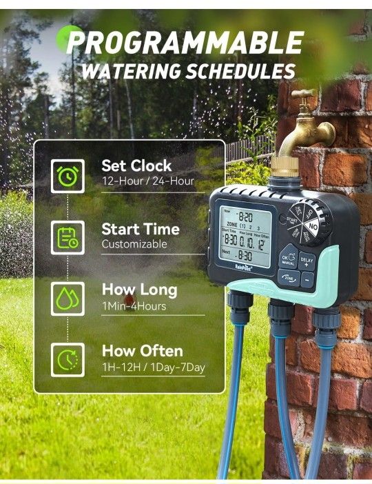 RAINPOINT 3 ZONE WATER TIMER SPRINKLER