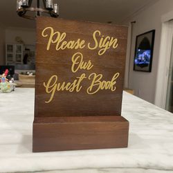 “Please Sign Our Guest Book” Sign 
