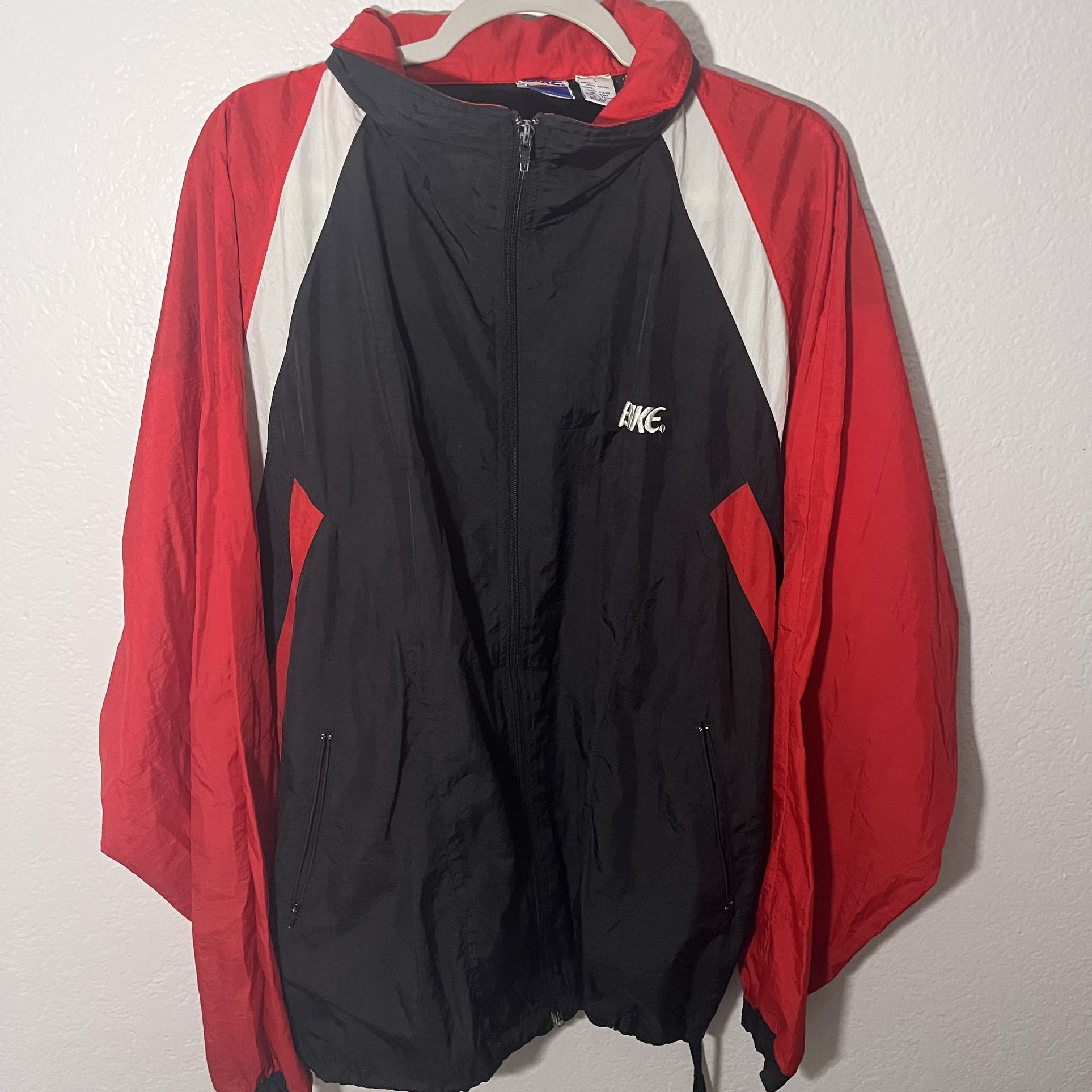 BIKE Vintage Windbreaker with hood Sz L