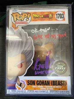 Beast gohan funko pop signed