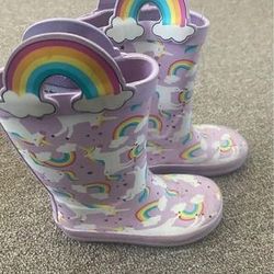 Rain Boots Size 7 For Girl 