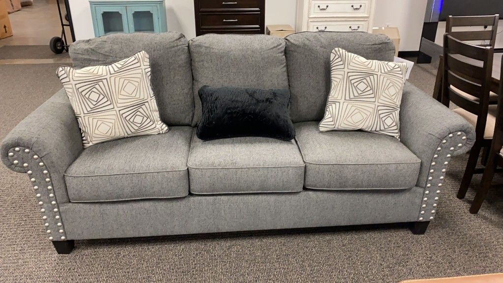 Agleno charcoal sofa deals