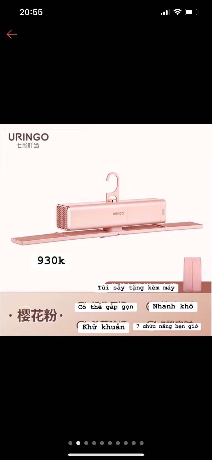 clothes and shoes steamer Pink