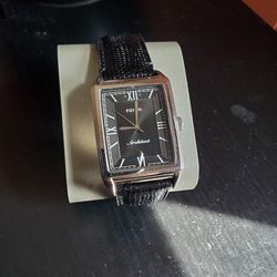 Fossil Architect Watch W/ Snake Leather Band